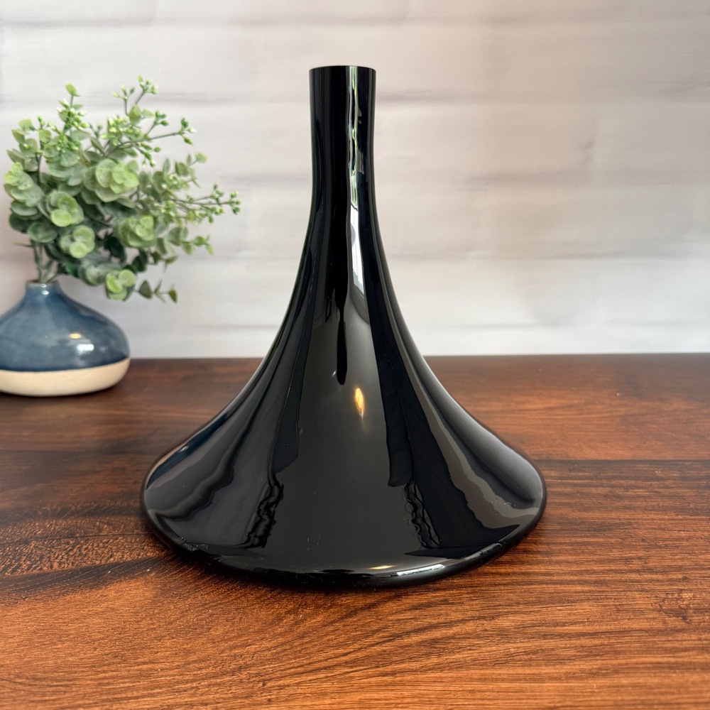 Stolzle Lausitz Teide Black Vulkanos Crystal Wine Decanter 750ml‎ Germany